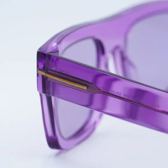 Tom Ford FT0711 81Y Fausto Sunglasses Violet Square Frame  display picture 1